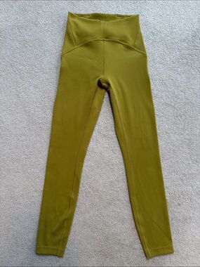 Lulu lemon High-Waist Kids Olive Green Leggings